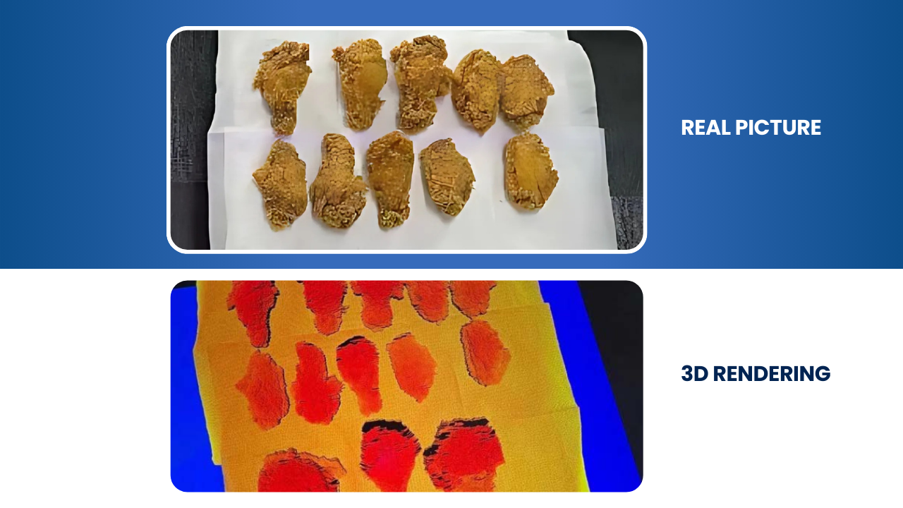 Food Counting with SinceVision 3D Laser Profiler